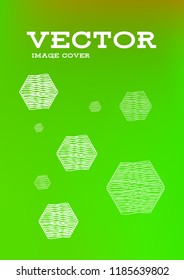 Creative Cover Page. Vector Layout for Leaflets. Blurred Decorative Creative Color Page in Abstract Style with Text Box. Vector Pattern for Posters. Nice A4 Color Sample.