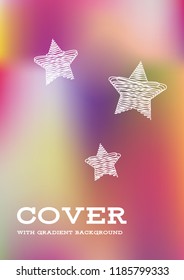 Creative Cover Page. Vector Layout for Leaflets. Blurred Decorative Creative Color Page in Abstract Style with Text Box. Vector Pattern for Posters. Nice A4 Color Sample.