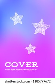 Creative Cover Page. Vector Layout for Leaflets. Blurred Decorative Creative Color Page in Abstract Style with Text Box. Vector Pattern for Posters. Nice A4 Color Sample.