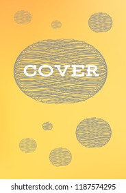 Creative Cover Page. Vector Layout for Leaflets. Blurred Decorative Creative Color Page in Abstract Style with Text Box. Vector Pattern for Posters. Nice A4 Color Sample.