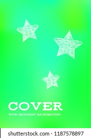 Creative Cover Page. Vector Layout for Leaflets. Blurred Decorative Creative Color Page in Abstract Style with Text Box. Vector Pattern for Posters. Nice A4 Color Sample.