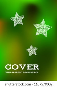 Creative Cover Page. Vector Layout for Leaflets. Blurred Decorative Creative Color Page in Abstract Style with Text Box. Vector Pattern for Posters. Nice A4 Color Sample.