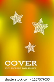 Creative Cover Page. Vector Layout for Leaflets. Blurred Decorative Creative Color Page in Abstract Style with Text Box. Vector Pattern for Posters. Nice A4 Color Sample.