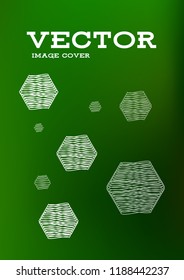 Creative Cover Page. Vector Layout for Leaflets. Blurred Decorative Creative Color Page in Abstract Style with Text Box. Vector Pattern for Posters. Nice A4 Color Sample.