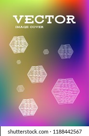Creative Cover Page. Vector Layout for Leaflets. Blurred Decorative Creative Color Page in Abstract Style with Text Box. Vector Pattern for Posters. Nice A4 Color Sample.