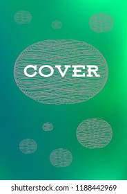 Creative Cover Page. Vector Layout for Leaflets. Blurred Decorative Creative Color Page in Abstract Style with Text Box. Vector Pattern for Posters. Nice A4 Color Sample.