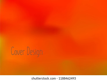 Creative Cover Page. Vector Layout for Leaflets. Blurred Decorative Creative Color Page in Abstract Style with Text Box. Vector Pattern for Posters. Nice A4 Color Sample.
