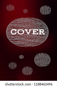 Creative Cover Page. Vector Layout for Leaflets. Blurred Decorative Creative Color Page in Abstract Style with Text Box. Vector Pattern for Posters. Nice A4 Color Sample.