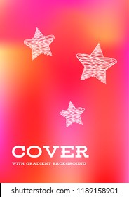 Creative Cover Page. Vector Layout for Leaflets. Blurred Decorative Creative Color Page in Abstract Style with Text Box. Vector Pattern for Posters. Nice A4 Color Sample.