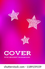 Creative Cover Page. Vector Layout for Leaflets. Blurred Decorative Creative Color Page in Abstract Style with Text Box. Vector Pattern for Posters. Nice A4 Color Sample.