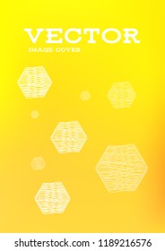 Creative Cover Page. Vector Layout for Leaflets. Blurred Decorative Creative Color Page in Abstract Style with Text Box. Vector Pattern for Posters. Nice A4 Color Sample.