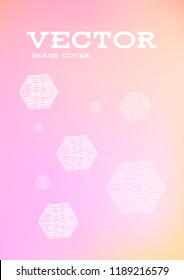 Creative Cover Page. Vector Layout for Leaflets. Blurred Decorative Creative Color Page in Abstract Style with Text Box. Vector Pattern for Posters. Nice A4 Color Sample.