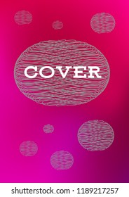 Creative Cover Page. Vector Layout for Leaflets. Blurred Decorative Creative Color Page in Abstract Style with Text Box. Vector Pattern for Posters. Nice A4 Color Sample.