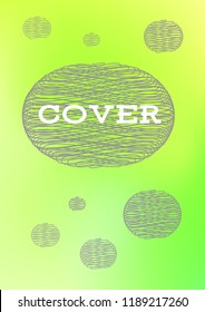 Creative Cover Page. Vector Layout for Leaflets. Blurred Decorative Creative Color Page in Abstract Style with Text Box. Vector Pattern for Posters. Nice A4 Color Sample.
