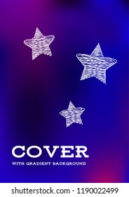 Creative Cover Page. Vector Layout for Leaflets. Blurred Decorative Creative Color Page in Abstract Style with Text Box. Vector Pattern for Posters. Nice A4 Color Sample.