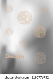 Creative Cover Page. Vector Layout for Leaflets. Blurred Decorative Creative Color Page in Abstract Style with Text Box. Vector Pattern for Posters. Nice A4 Color Sample.