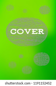 Creative Cover Page. Vector Layout for Leaflets. Blurred Decorative Creative Color Page in Abstract Style with Text Box. Vector Pattern for Posters. Nice A4 Color Sample.