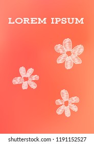 Creative Cover Page. Vector Layout for Leaflets. Blurred Decorative Creative Color Page in Abstract Style with Text Box. Vector Pattern for Posters. Nice A4 Color Sample.