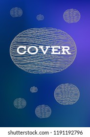 Creative Cover Page. Vector Layout for Leaflets. Blurred Decorative Creative Color Page in Abstract Style with Text Box. Vector Pattern for Posters. Nice A4 Color Sample.