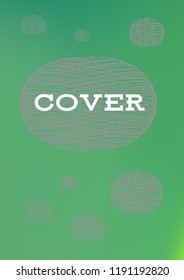 Creative Cover Page. Vector Layout for Leaflets. Blurred Decorative Creative Color Page in Abstract Style with Text Box. Vector Pattern for Posters. Nice A4 Color Sample.