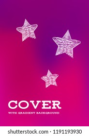 Creative Cover Page. Vector Layout for Leaflets. Blurred Decorative Creative Color Page in Abstract Style with Text Box. Vector Pattern for Posters. Nice A4 Color Sample.