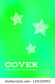 Creative Cover Page. Vector Layout for Leaflets. Blurred Decorative Creative Color Page in Abstract Style with Text Box. Vector Pattern for Posters. Nice A4 Color Sample.