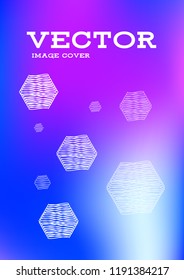 Creative Cover Page. Vector Layout for Leaflets. Blurred Decorative Creative Color Page in Abstract Style with Text Box. Vector Pattern for Posters. Nice A4 Color Sample.