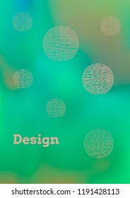 Creative Cover Page. Vector Layout for Leaflets. Blurred Decorative Creative Color Page in Abstract Style with Text Box. Vector Pattern for Posters. Nice A4 Color Sample.