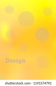 Creative Cover Page. Vector Layout for Leaflets. Blurred Decorative Creative Color Page in Abstract Style with Text Box. Vector Pattern for Posters. Nice A4 Color Sample.