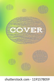 Creative Cover Page. Vector Layout for Leaflets. Blurred Decorative Creative Color Page in Abstract Style with Text Box. Vector Pattern for Posters. Nice A4 Color Sample.