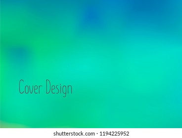 Creative Cover Page. Vector Layout for Leaflets. Blurred Decorative Creative Color Page in Abstract Style with Text Box. Vector Pattern for Posters. Nice A4 Color Sample.
