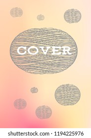 Creative Cover Page. Vector Layout for Leaflets. Blurred Decorative Creative Color Page in Abstract Style with Text Box. Vector Pattern for Posters. Nice A4 Color Sample.
