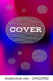 Creative Cover Page. Vector Layout for Leaflets. Blurred Decorative Creative Color Page in Abstract Style with Text Box. Vector Pattern for Posters. Nice A4 Color Sample.