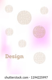 Creative Cover Page. Vector Layout for Leaflets. Blurred Decorative Creative Color Page in Abstract Style with Text Box. Vector Pattern for Posters. Nice A4 Color Sample.