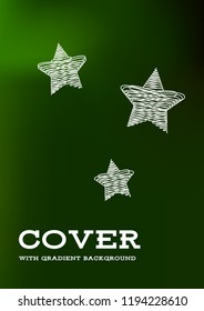 Creative Cover Page. Vector Layout for Leaflets. Blurred Decorative Creative Color Page in Abstract Style with Text Box. Vector Pattern for Posters. Nice A4 Color Sample.