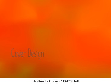 Creative Cover Page. Vector Layout for Leaflets. Blurred Decorative Creative Color Page in Abstract Style with Text Box. Vector Pattern for Posters. Nice A4 Color Sample.