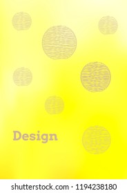 Creative Cover Page. Vector Layout for Leaflets. Blurred Decorative Creative Color Page in Abstract Style with Text Box. Vector Pattern for Posters. Nice A4 Color Sample.