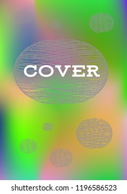 Creative Cover Page. Vector Layout for Leaflets. Blurred Decorative Creative Color Page in Abstract Style with Text Box. Vector Pattern for Posters. Nice A4 Color Sample.