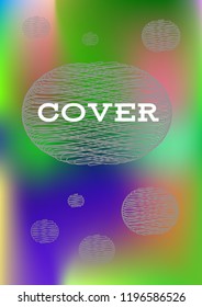 Creative Cover Page. Vector Layout for Leaflets. Blurred Decorative Creative Color Page in Abstract Style with Text Box. Vector Pattern for Posters. Nice A4 Color Sample.