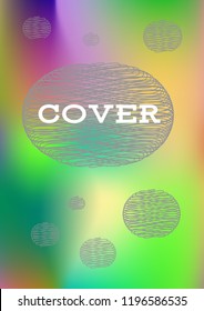 Creative Cover Page. Vector Layout for Leaflets. Blurred Decorative Creative Color Page in Abstract Style with Text Box. Vector Pattern for Posters. Nice A4 Color Sample.