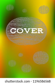 Creative Cover Page. Vector Layout for Leaflets. Blurred Decorative Creative Color Page in Abstract Style with Text Box. Vector Pattern for Posters. Nice A4 Color Sample.