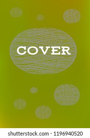Creative Cover Page. Vector Layout for Leaflets. Blurred Decorative Creative Color Page in Abstract Style with Text Box. Vector Pattern for Posters. Nice A4 Color Sample.
