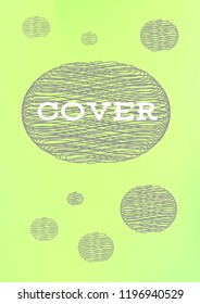 Creative Cover Page. Vector Layout for Leaflets. Blurred Decorative Creative Color Page in Abstract Style with Text Box. Vector Pattern for Posters. Nice A4 Color Sample.