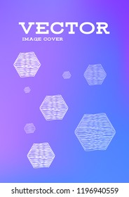 Creative Cover Page. Vector Layout for Leaflets. Blurred Decorative Creative Color Page in Abstract Style with Text Box. Vector Pattern for Posters. Nice A4 Color Sample.