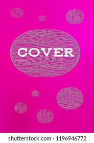 Creative Cover Page. Vector Layout for Leaflets. Blurred Decorative Creative Color Page in Abstract Style with Text Box. Vector Pattern for Posters. Nice A4 Color Sample.
