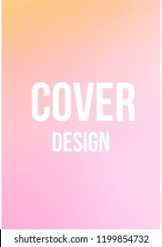 Creative Cover Page. Vector Layout for Leaflets. Blurred Decorative Creative Color Page in Abstract Style with Text Box. Vector Pattern for Posters. Nice A4 Color Sample.