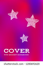 Creative Cover Page. Vector Layout for Leaflets. Blurred Decorative Creative Color Page in Abstract Style with Text Box. Vector Pattern for Posters. Nice A4 Color Sample.