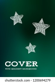 Creative Cover Page. Vector Layout for Leaflets. Blurred Decorative Creative Color Page in Abstract Style with Text Box. Vector Pattern for Posters. Nice A4 Color Sample.