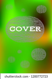 Creative Cover Page. Vector Layout for Leaflets. Blurred Decorative Creative Color Page in Abstract Style with Text Box. Vector Pattern for Posters. Nice A4 Color Sample.