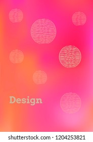 Creative Cover Page. Vector Layout for Leaflets. Blurred Decorative Creative Color Page in Abstract Style with Text Box. Vector Pattern for Posters. Nice A4 Color Sample.